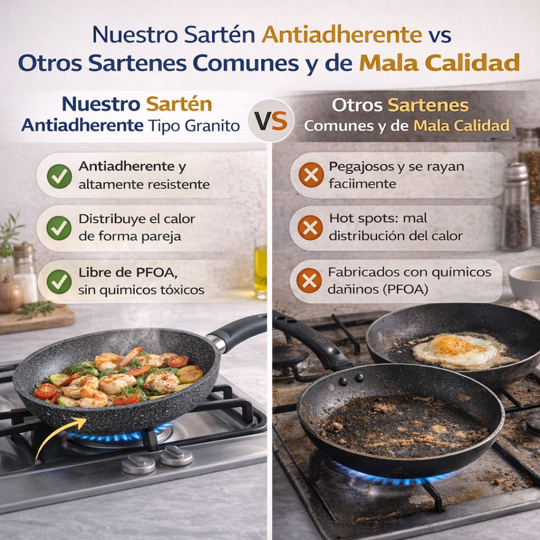 Comparaci&oacute;n de sart&eacute;n